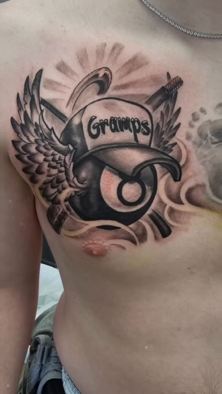 Tattoo by @blovetattoo — black_and_grey, realism