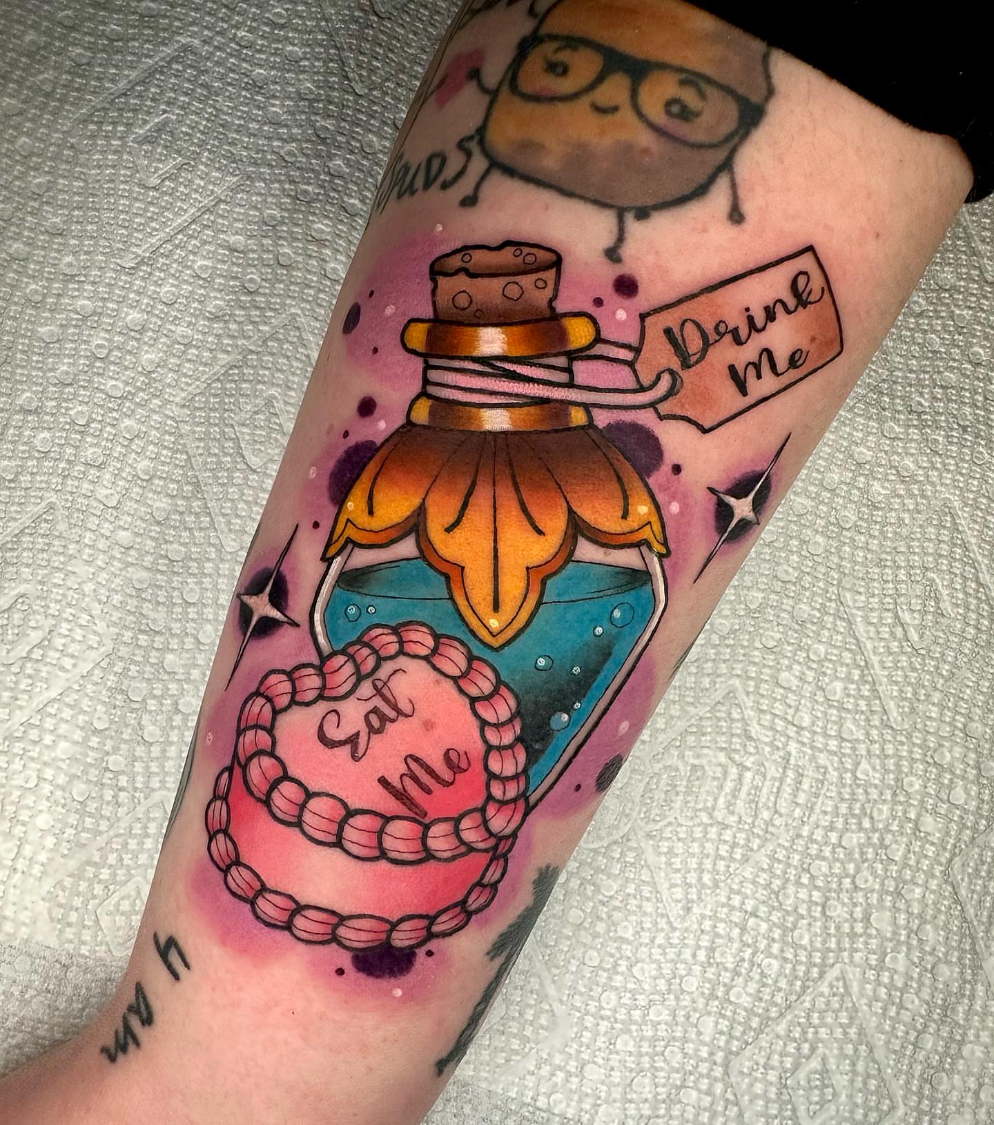 Tattoo by @lexiwtattoos — watercolor, illustrative