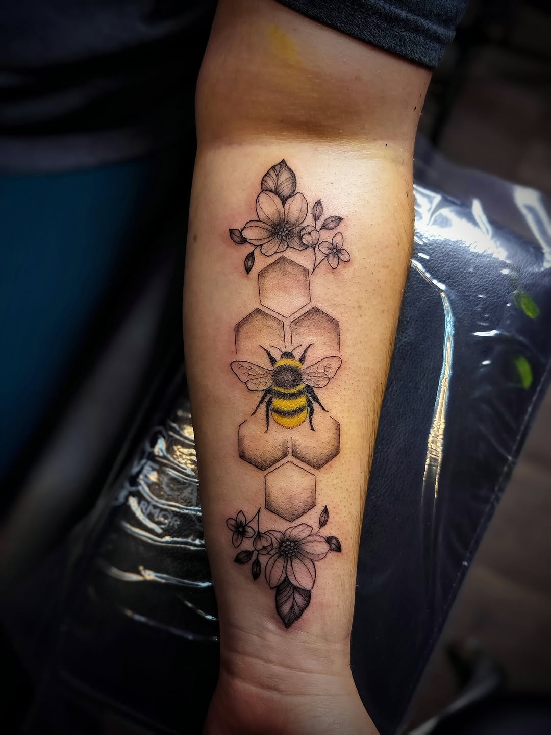 Tattoo by @creepybeazily — fine_line, black_and_grey