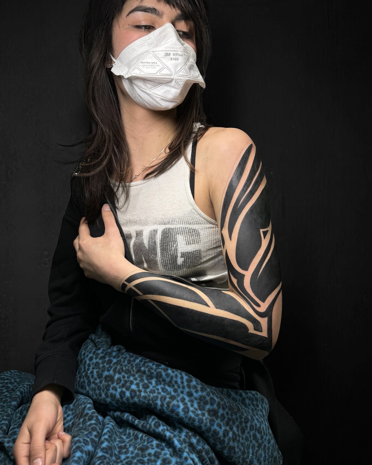 Tribal tribal tattoo on the upper arm by Erick Mendivil
