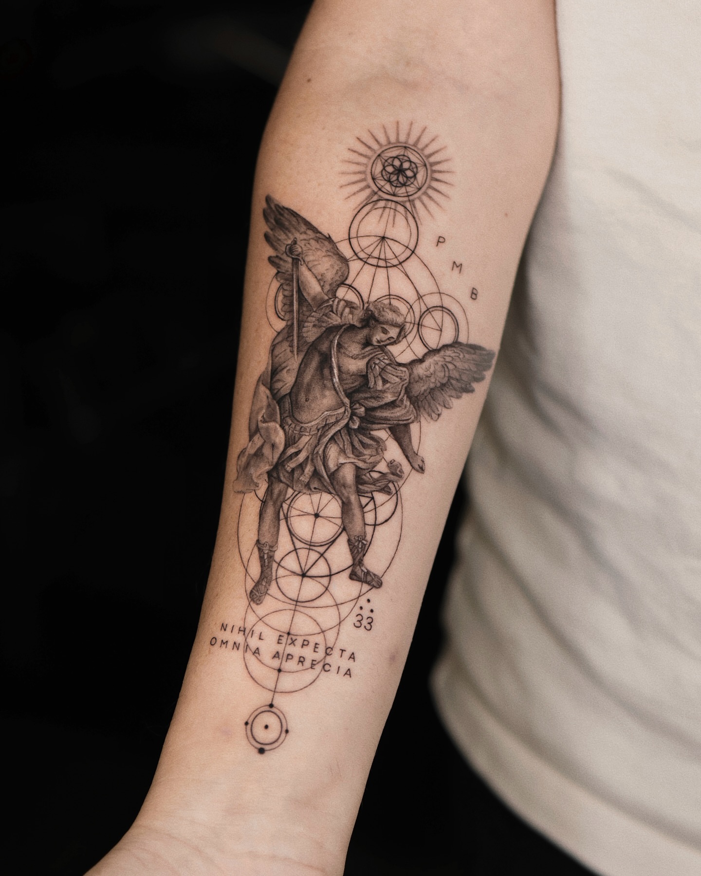 Tattoo by @gayitattoo — black_and_grey, geometric