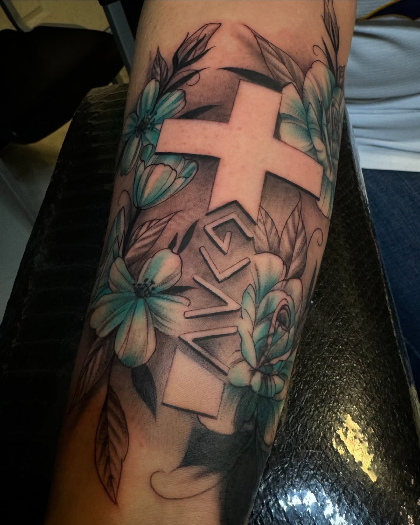 Tattoo by @tattoos_byjoseph — black_and_grey, geometric