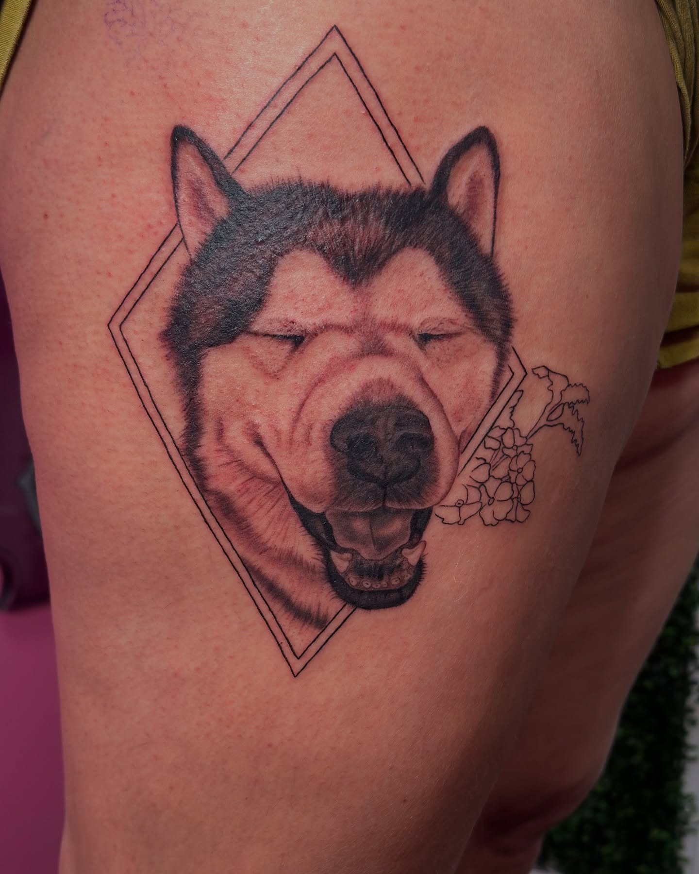 Tattoo by @jakkitattoos — realism, geometric