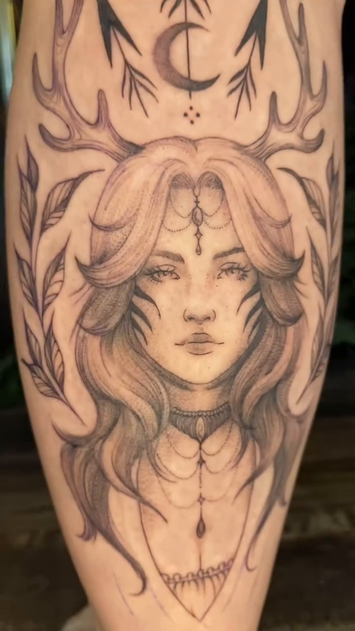 Tattoo by @rubytiiger — black_and_grey, realism