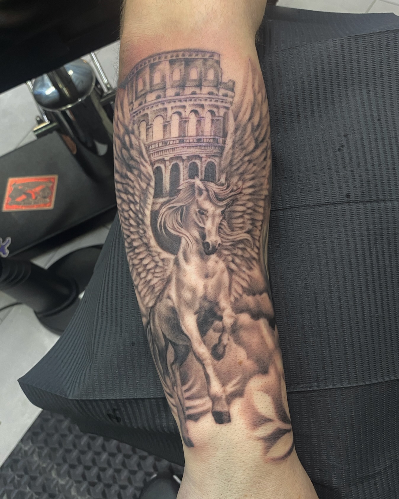 Tattoo by @jhowelltattoos — realism, black_and_grey