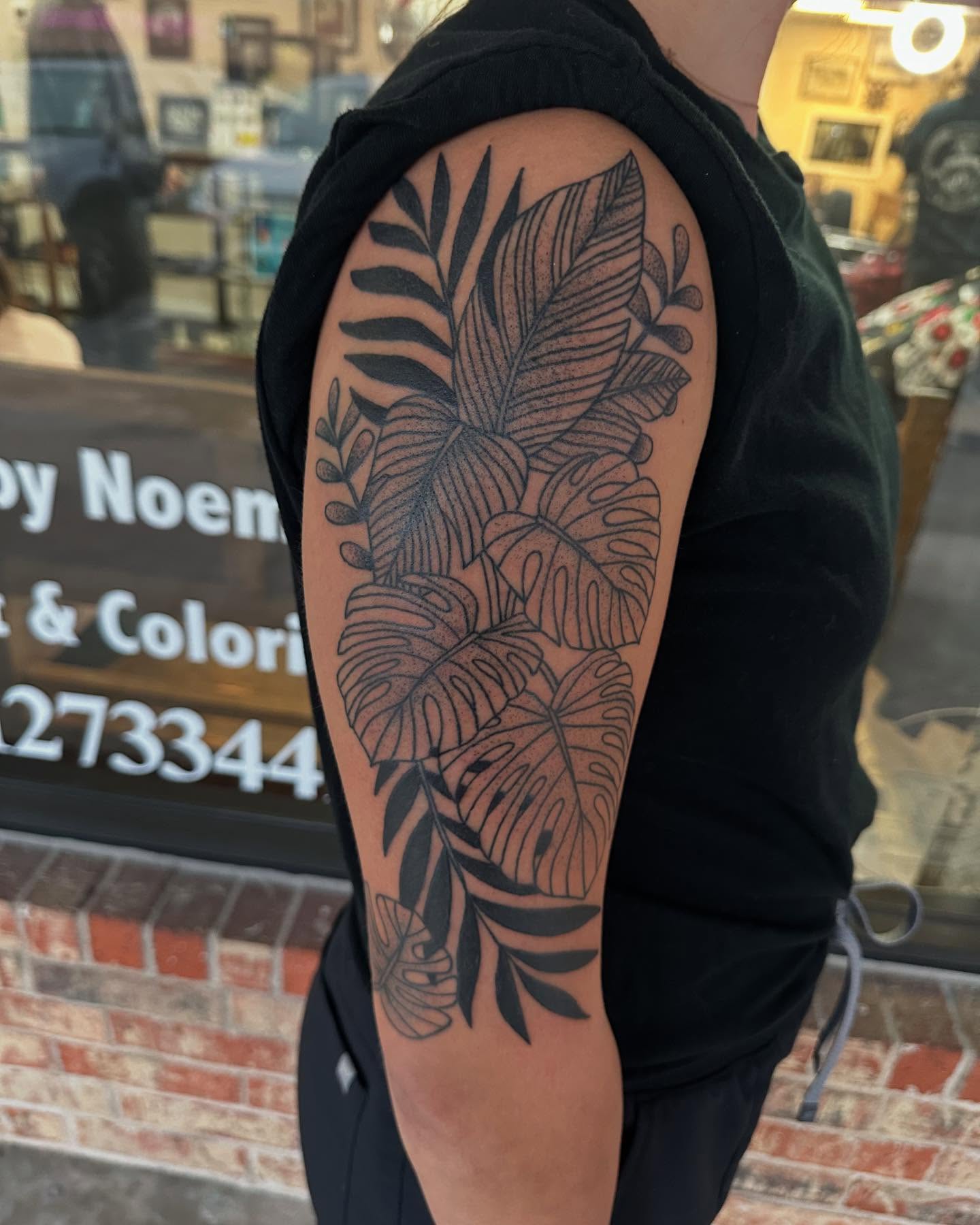 Tattoo by @whitneycreeptattoos โ black_and_grey