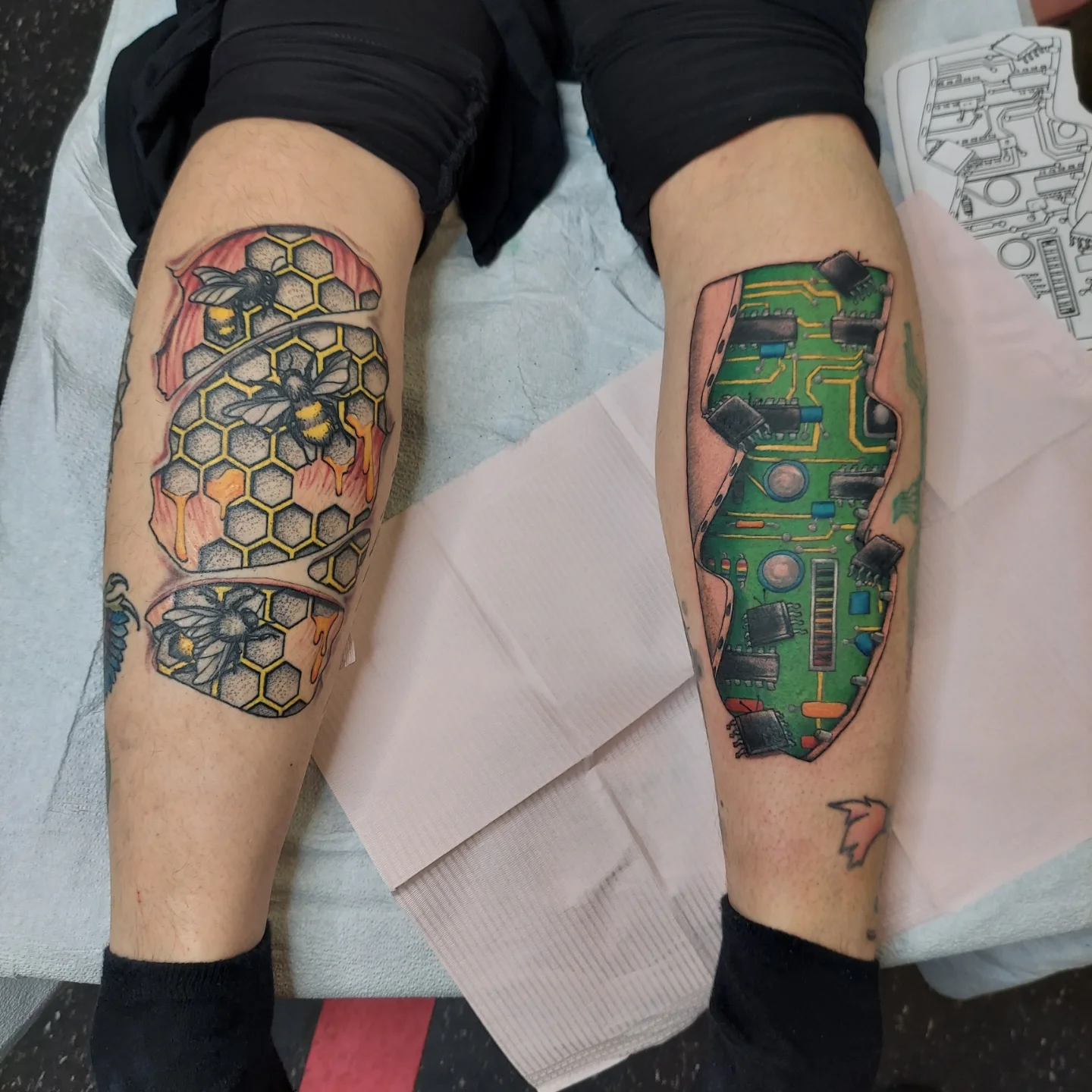 Tattoo by @you_aint_seen_muffins_yet — geometric, realism