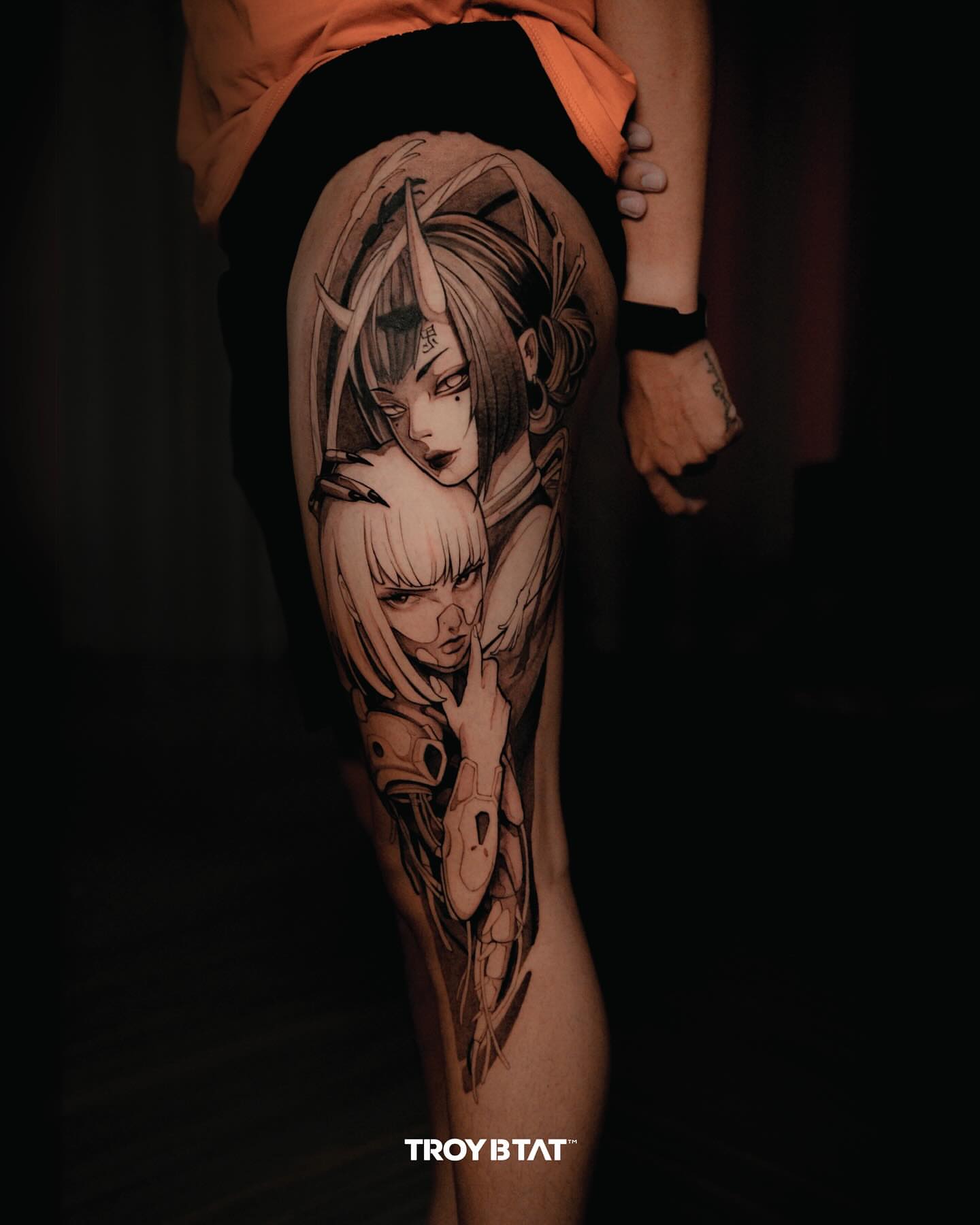 Tattoo by @naveiei — anime, realism