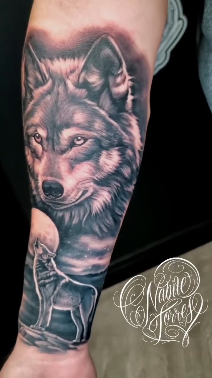 Tattoo by @nabiletorrestattoo — realism, black_and_grey