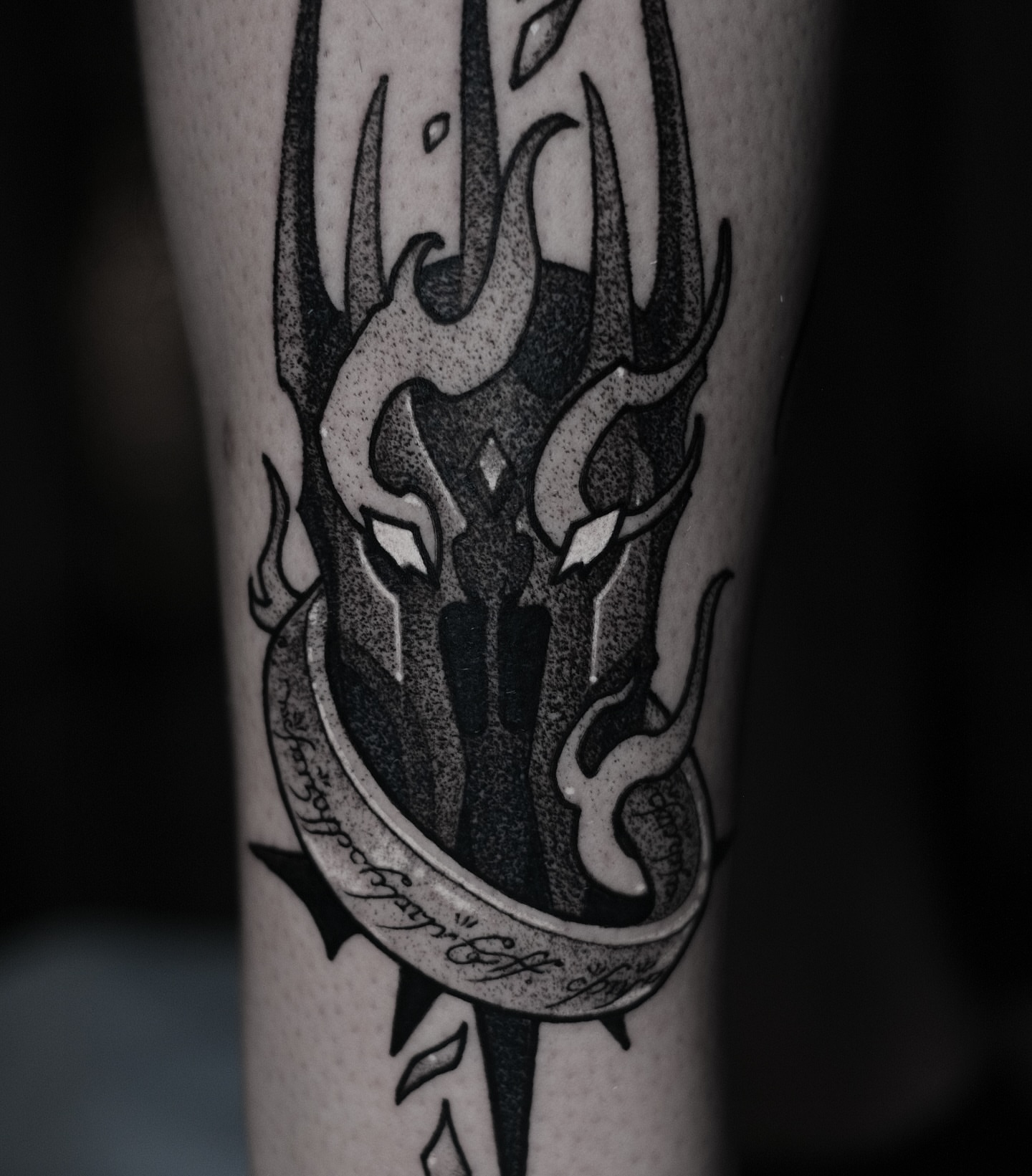 Tattoo by @lina.lcfr — dotwork, black_and_grey