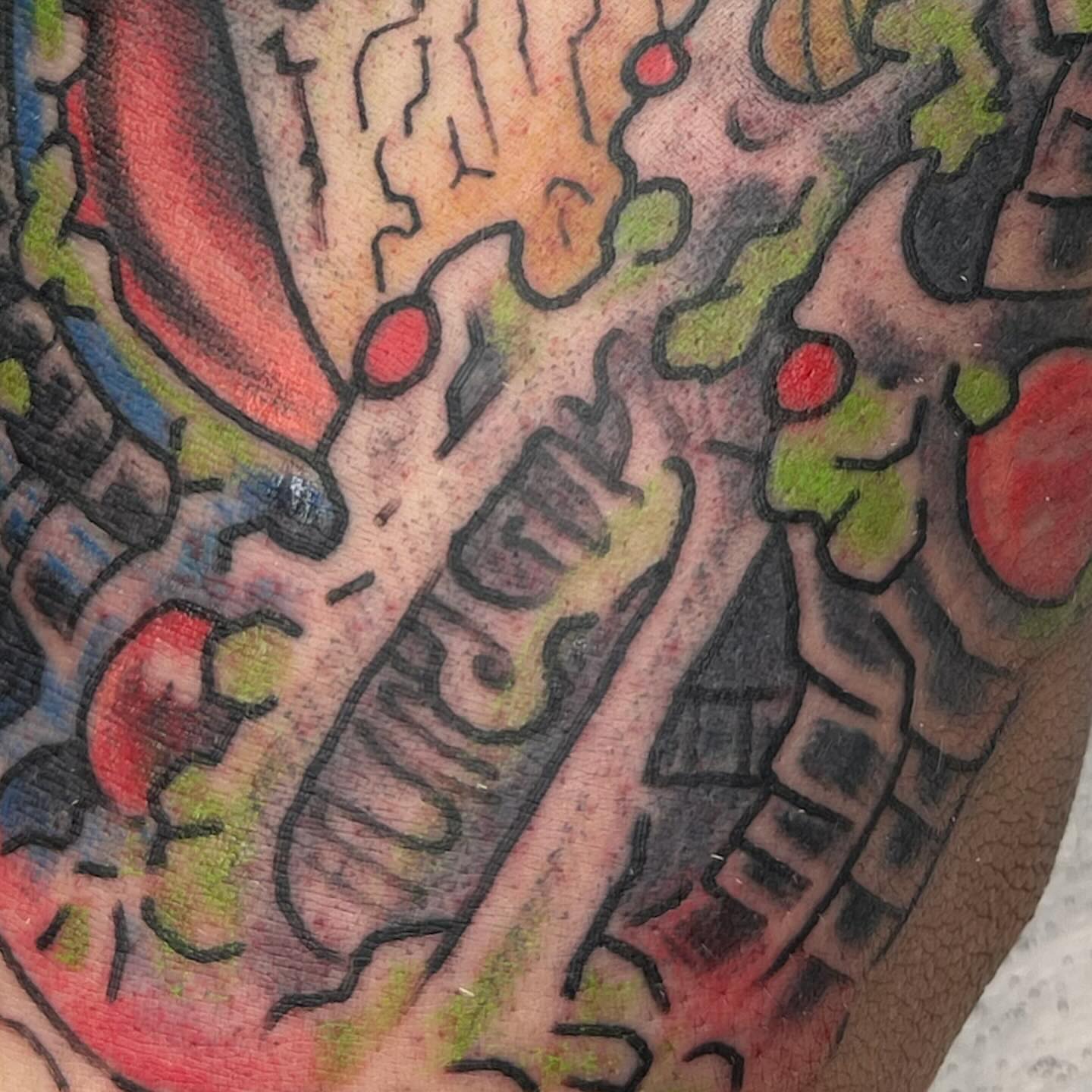 Tattoo by @glessnertattoo — dotwork, geometric
