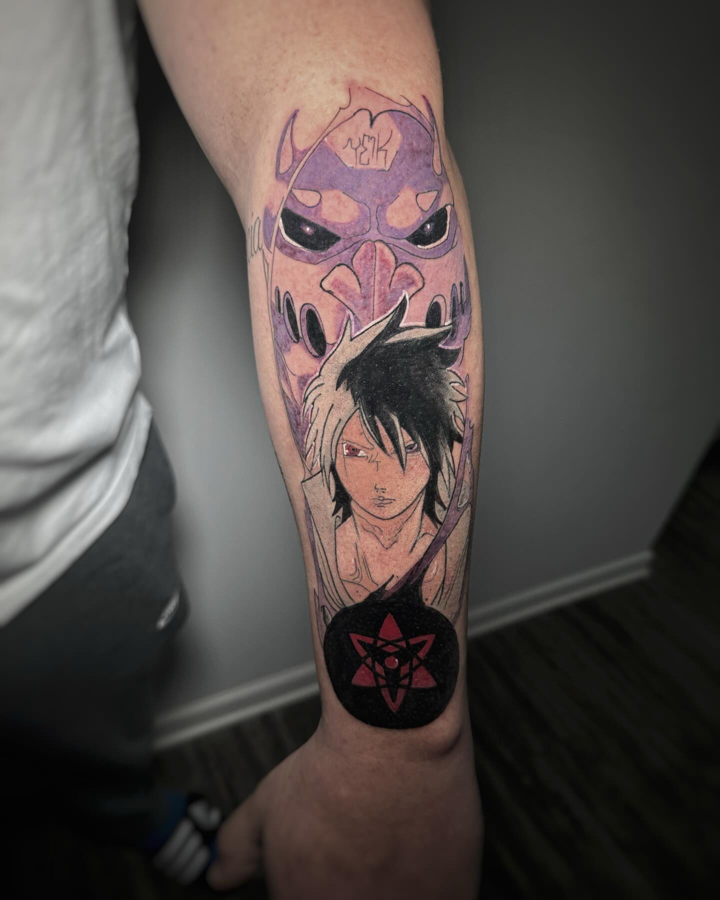 Anime character anime tattoo on the forearm by ⚜️Dub Aizpurua⚜️