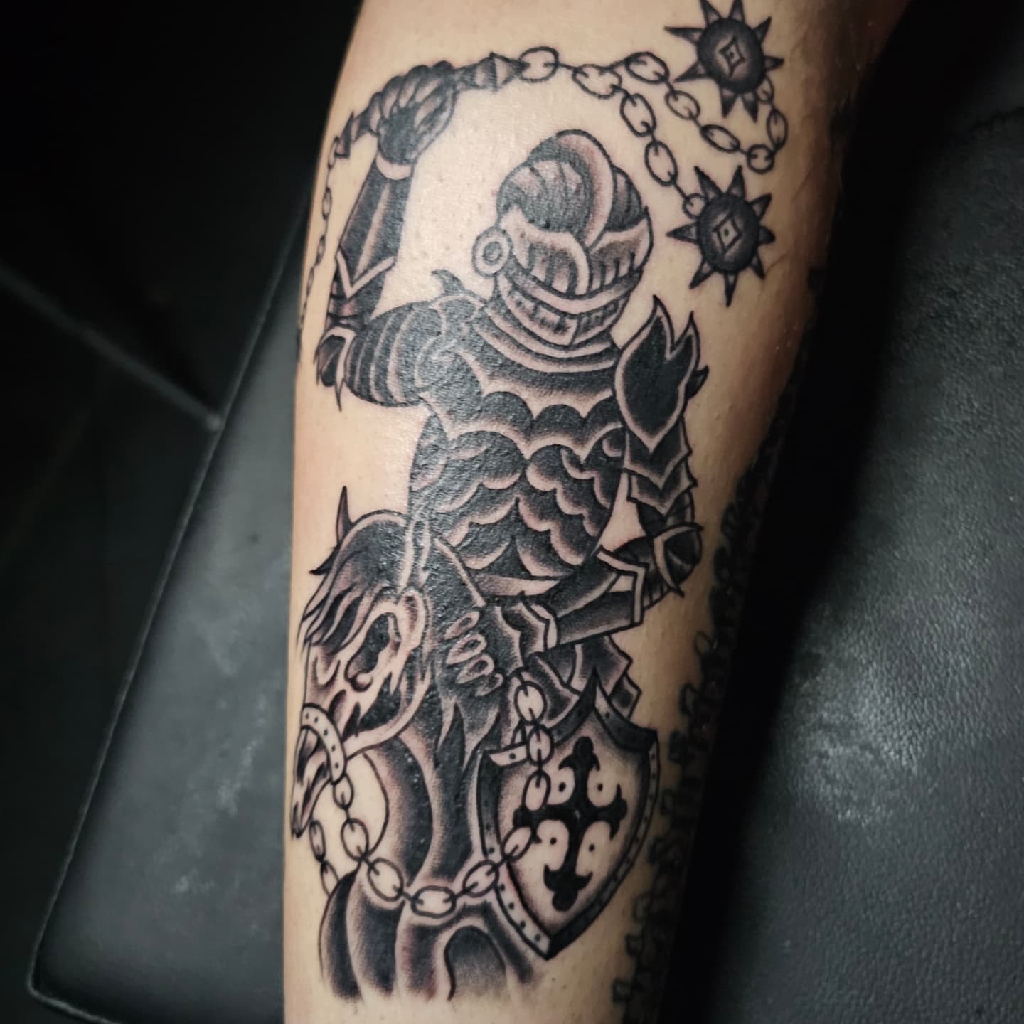 Tattoo by @taylorgperry — black_and_grey