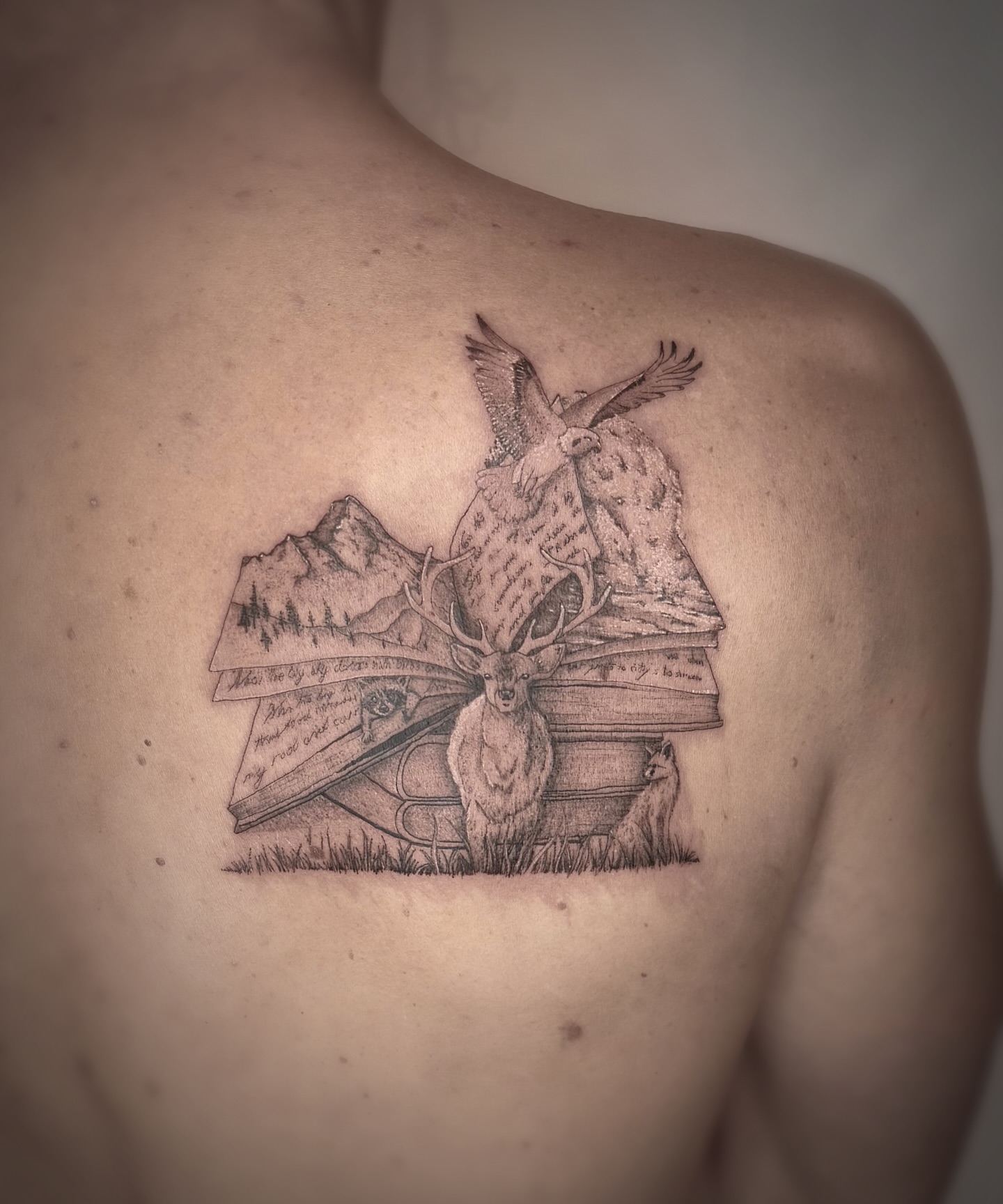 Tattoo by @gagemansfield.tattoos — realism, black_and_grey
