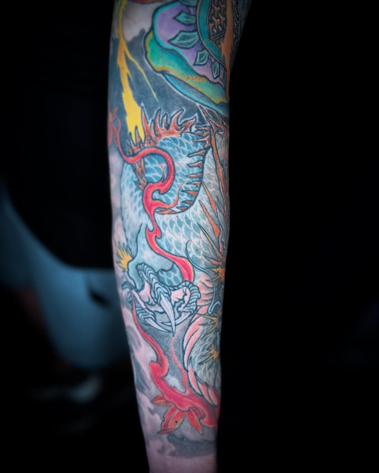 Tattoo by @tiantattooart — new_school, japanese_irezumi
