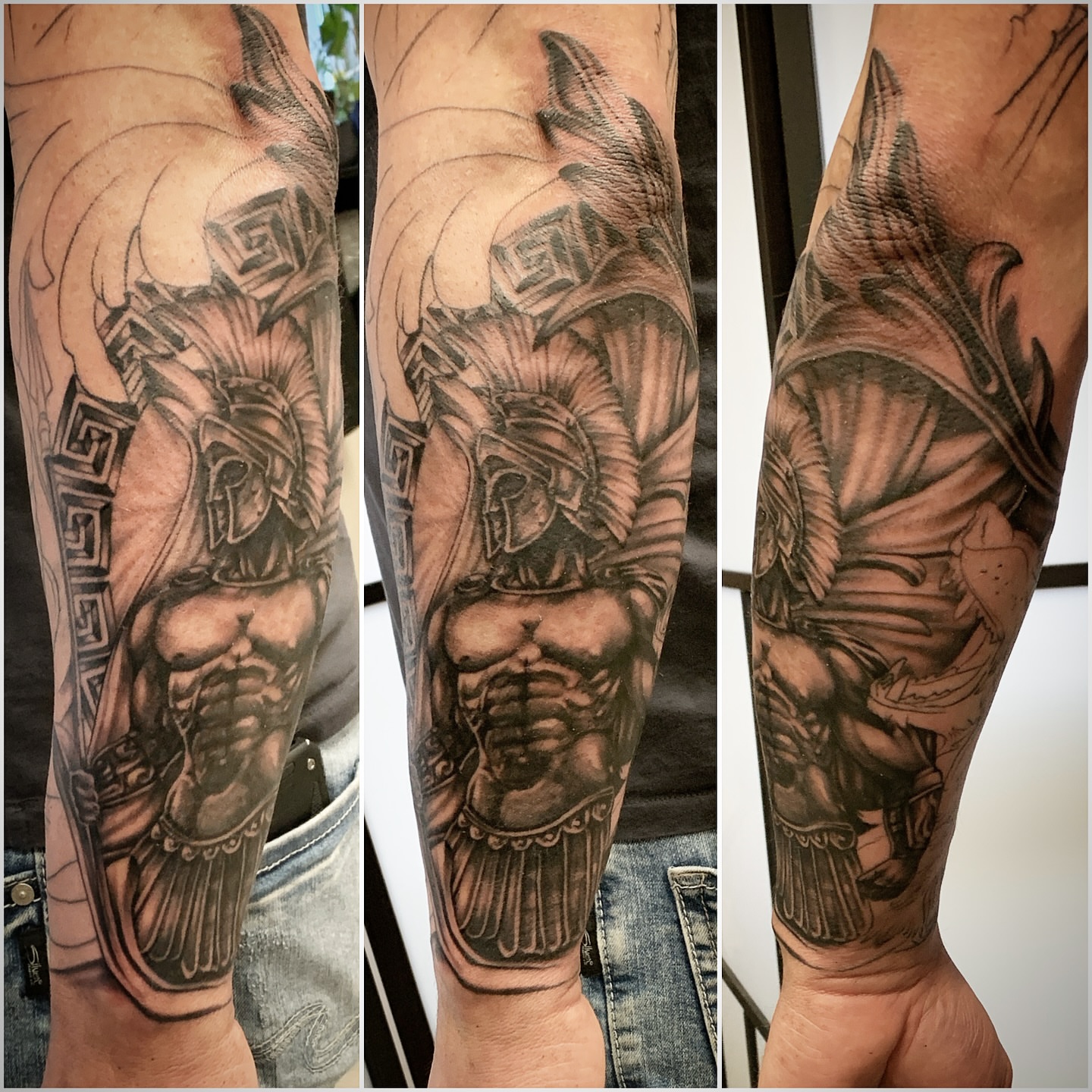 Tattoo by @macplanttattoos — black_and_grey, realism