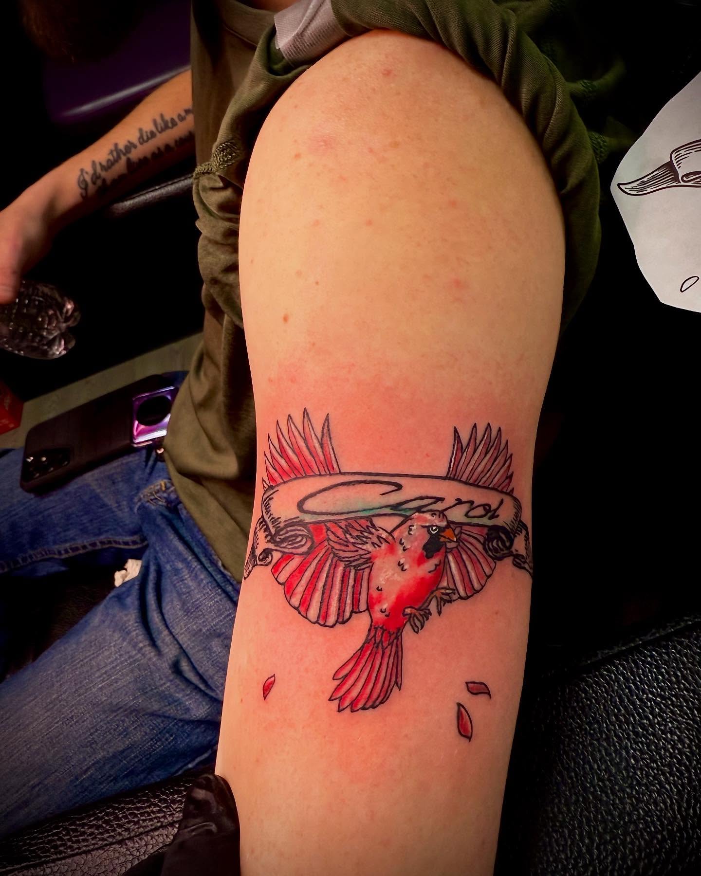 Tattoo by @pandamonium_tattoos — american_traditional, realism