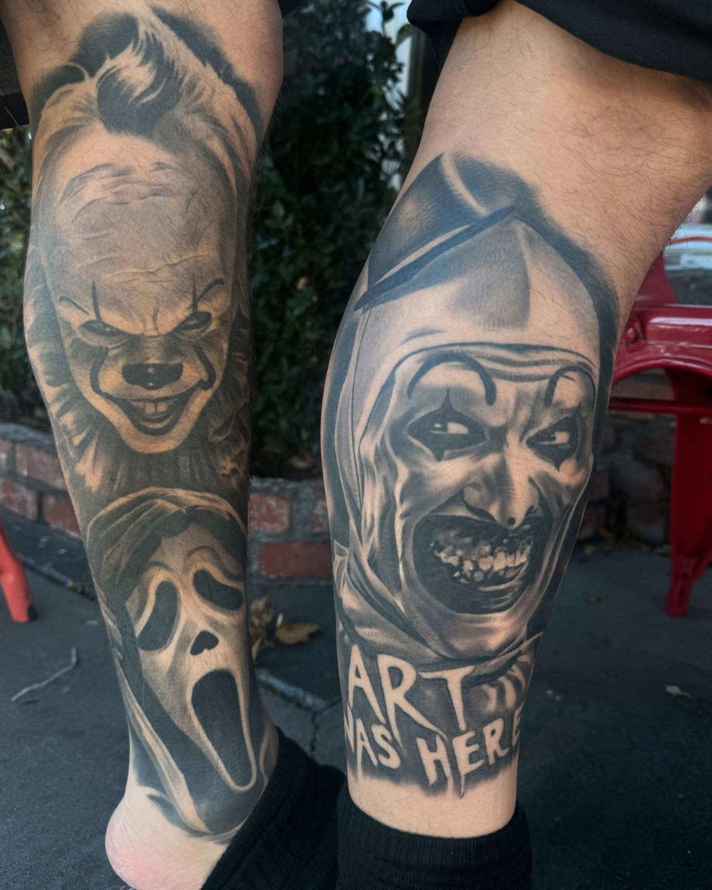Tattoo by @eksoe_ — black_and_grey, realism