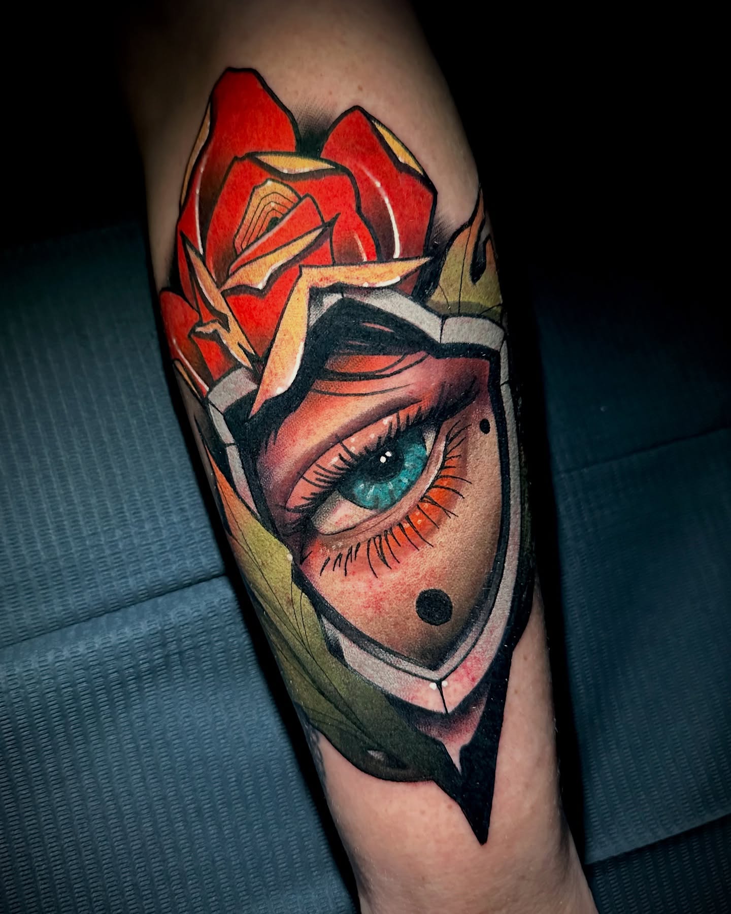 Tattoo by @mid_weston — american_traditional, dotwork
