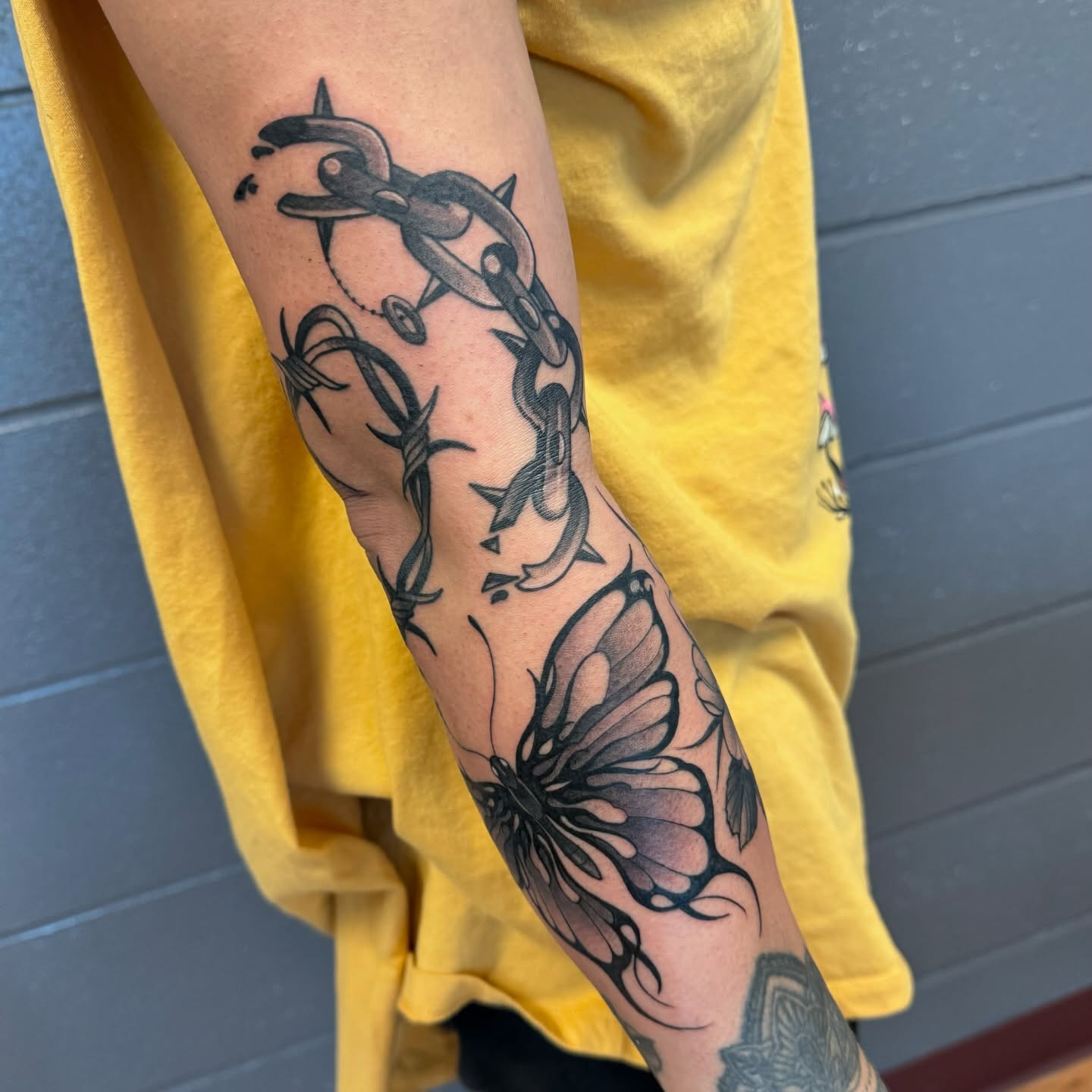 Tattoo by @anne_core — black_and_grey, realism