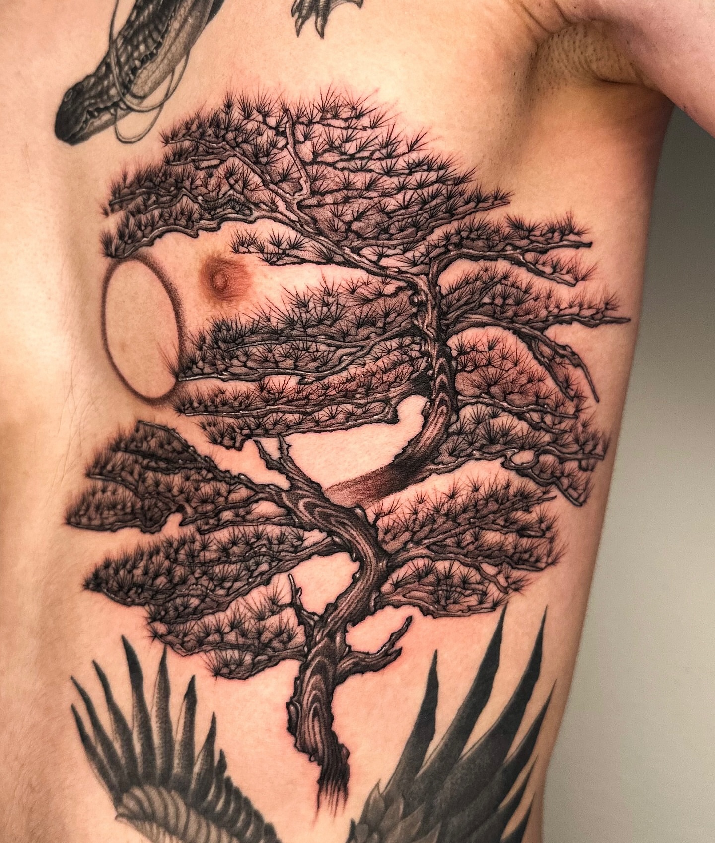 Tattoo by @minblackwork β black_and_grey, realism