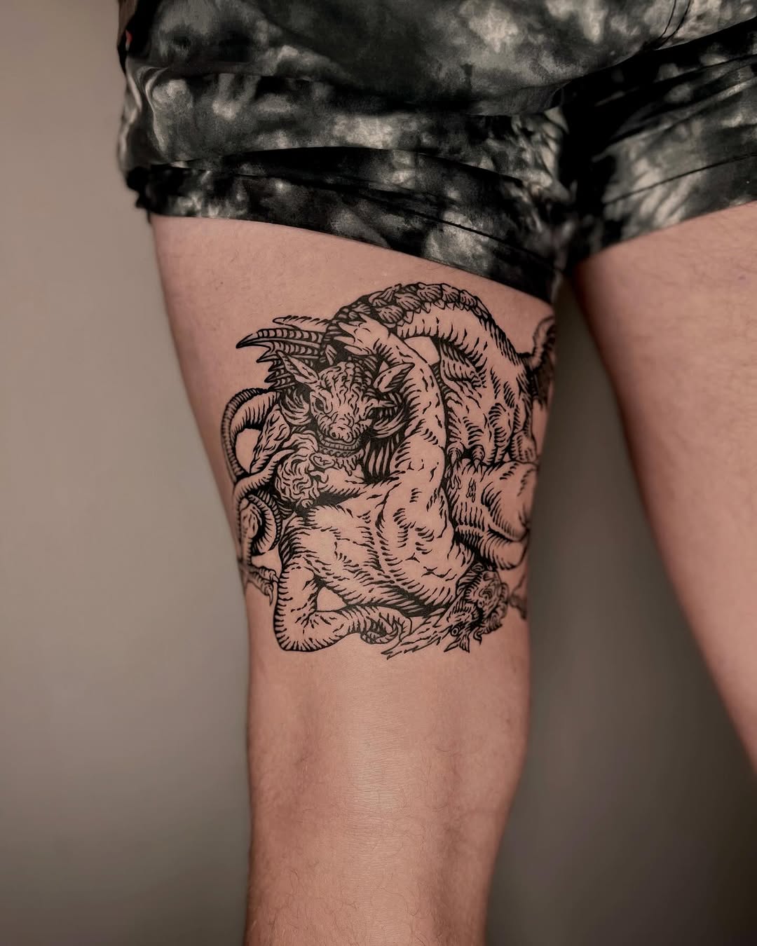 Tattoo by @wonny_wood — blackwork, illustrative