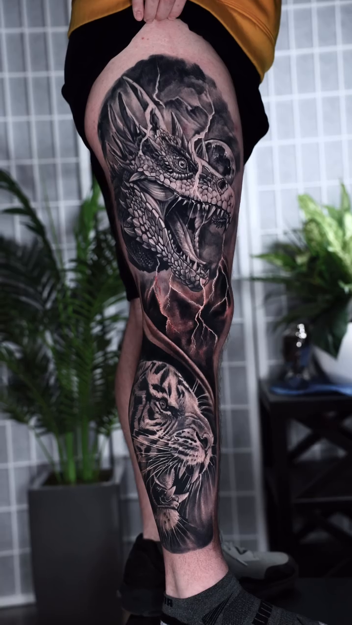 Tattoo work at Bizarre Bazaar Tattoo Convention 2026