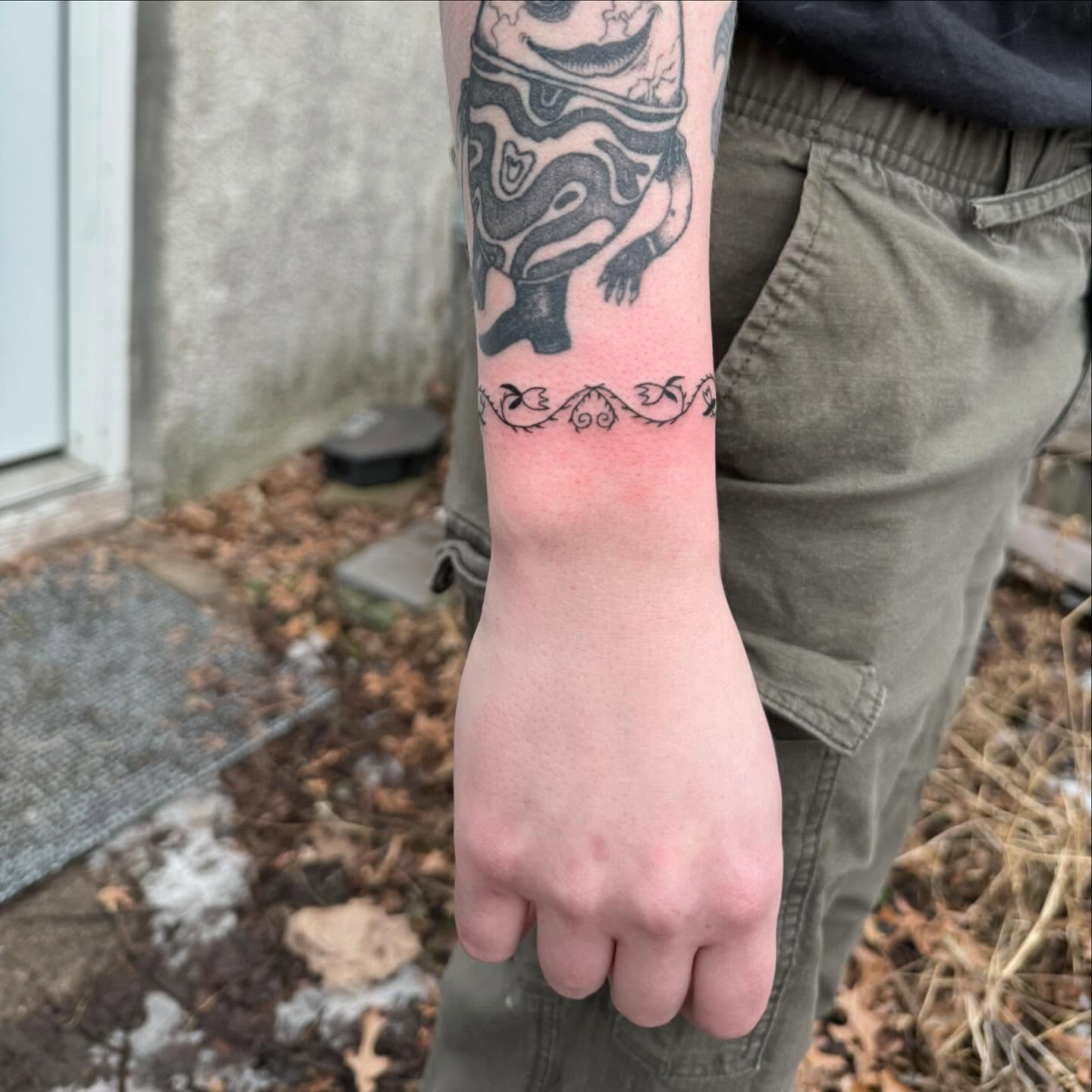 Stormtrooper black and grey tattoo on the forearm by house0fsleep 💤