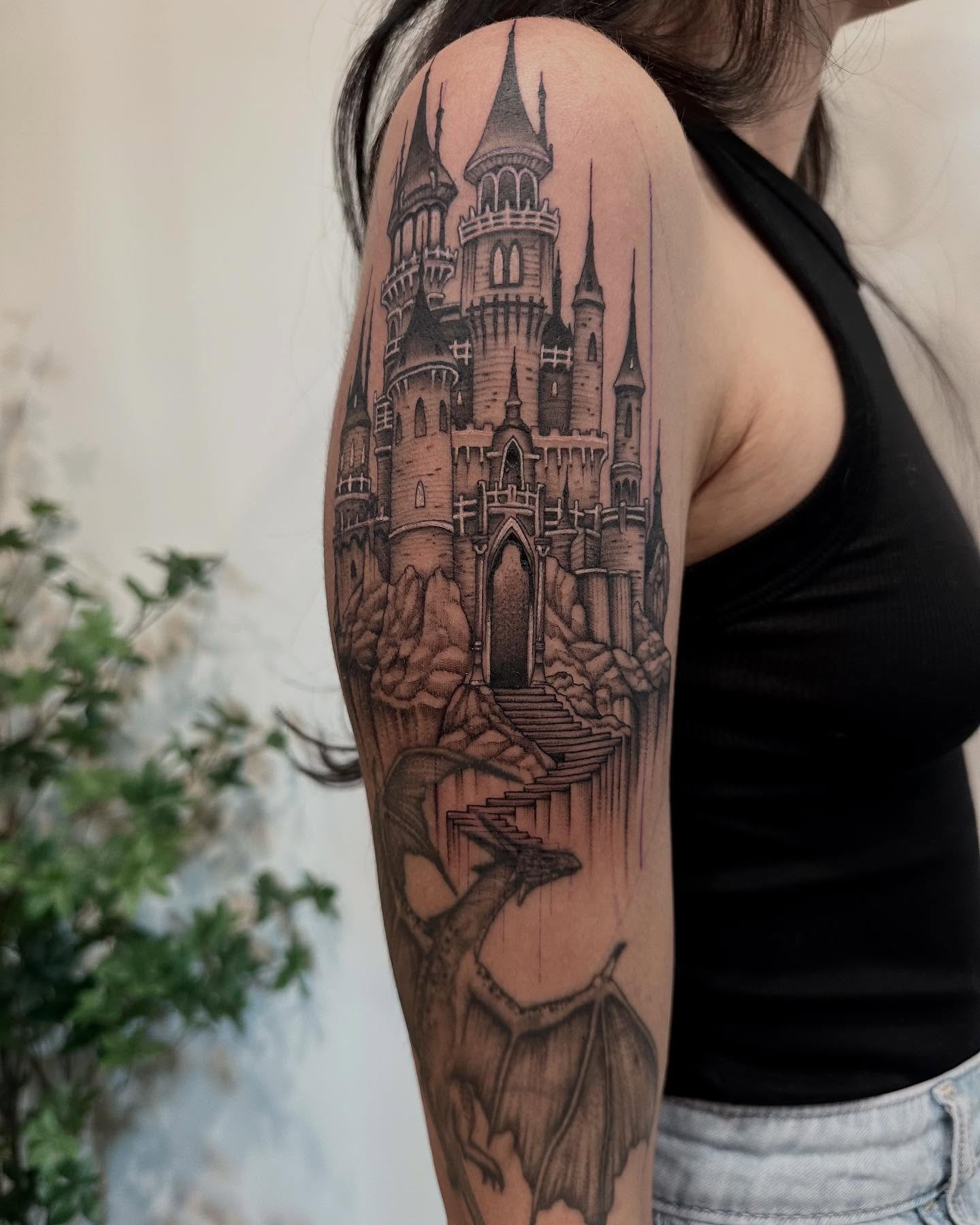 Tattoo by @kate.a.darling — black_and_grey, realism