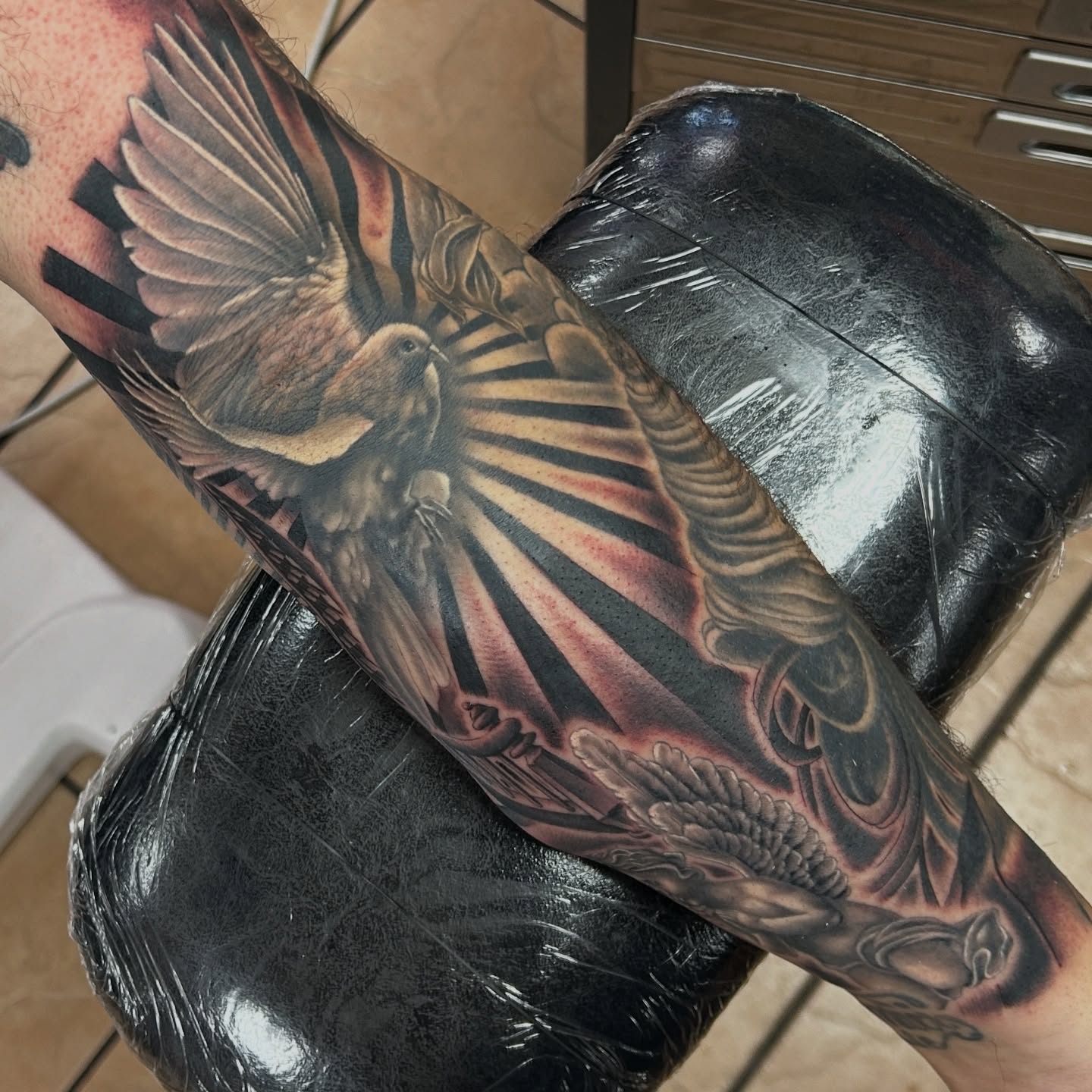 Tattoo by @tattooseanohara — realism, black_and_grey