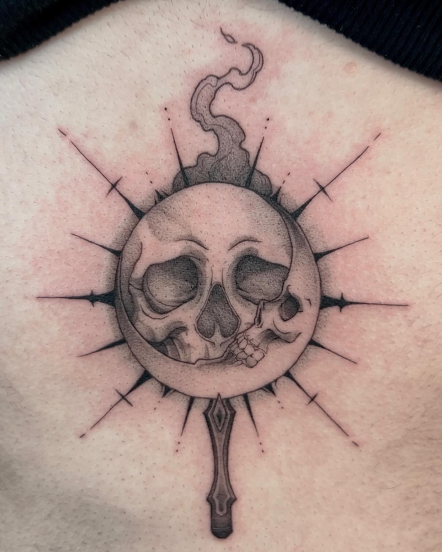 Tattoo by @makoto.tattooarts — black_and_grey