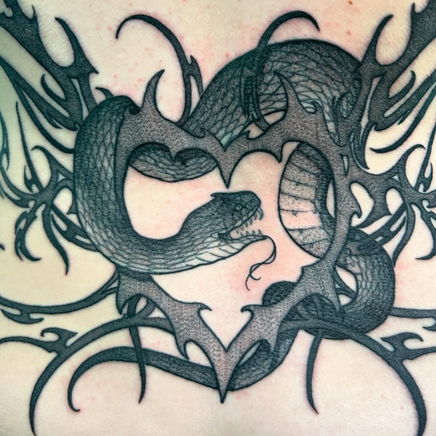 Tattoo by @catzilla_tattoos — black_and_grey, tribal