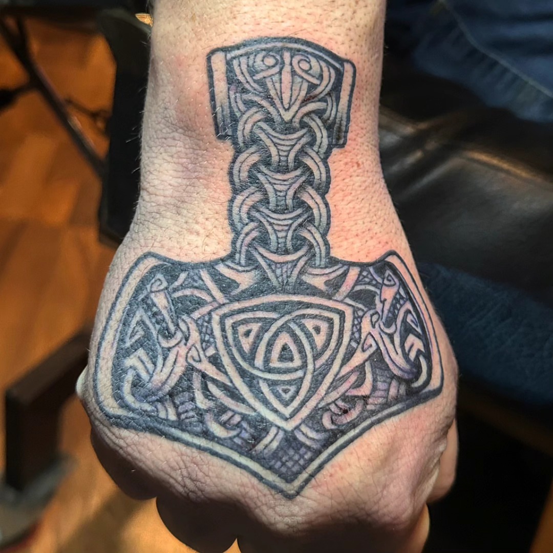 Tattoo by @ochtattoos — black_and_grey, geometric