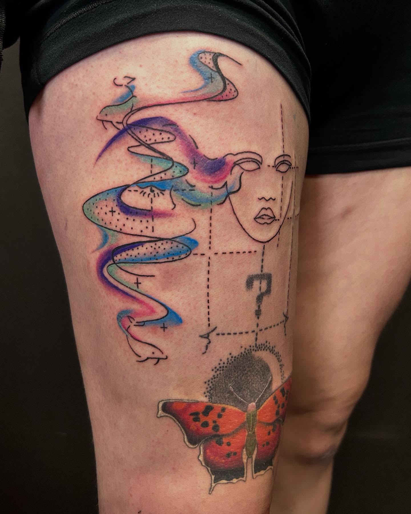 Tattoo by @kattoo_tattoo_ — surrealism
