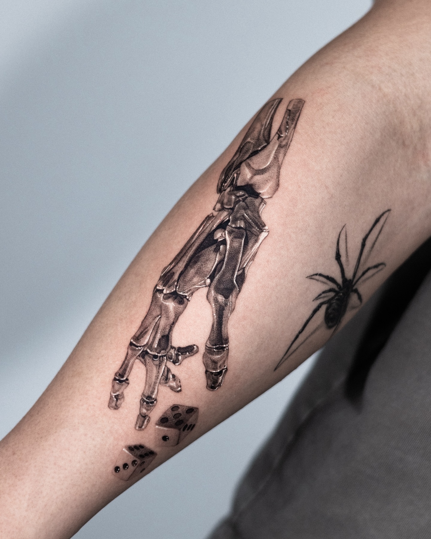 Tattoo by @comma_ttt — black_and_grey, realism