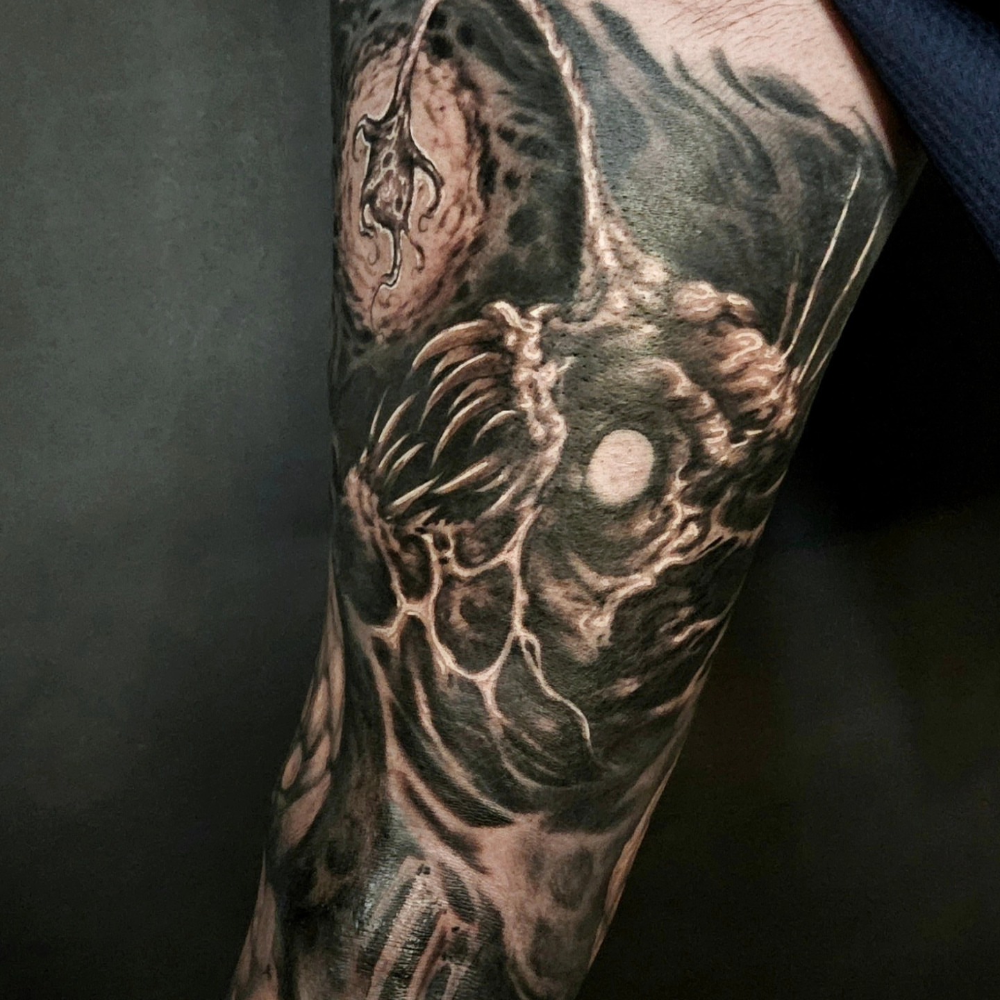 Dragon realism tattoo on the forearm by Chicagoland Tattoo artist - Dany Rojas