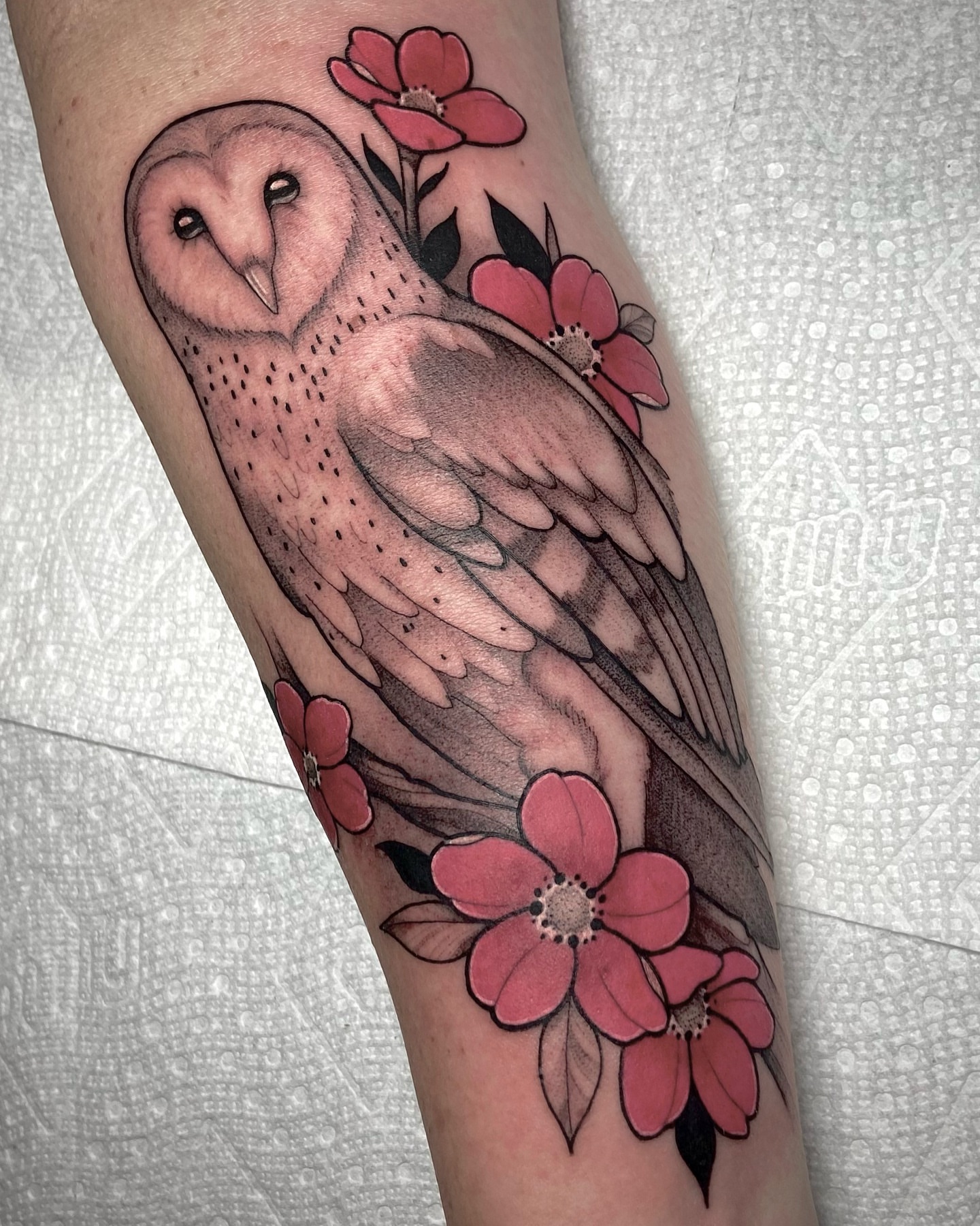 Tattoo by @byrd_tattoos — dotwork, realism