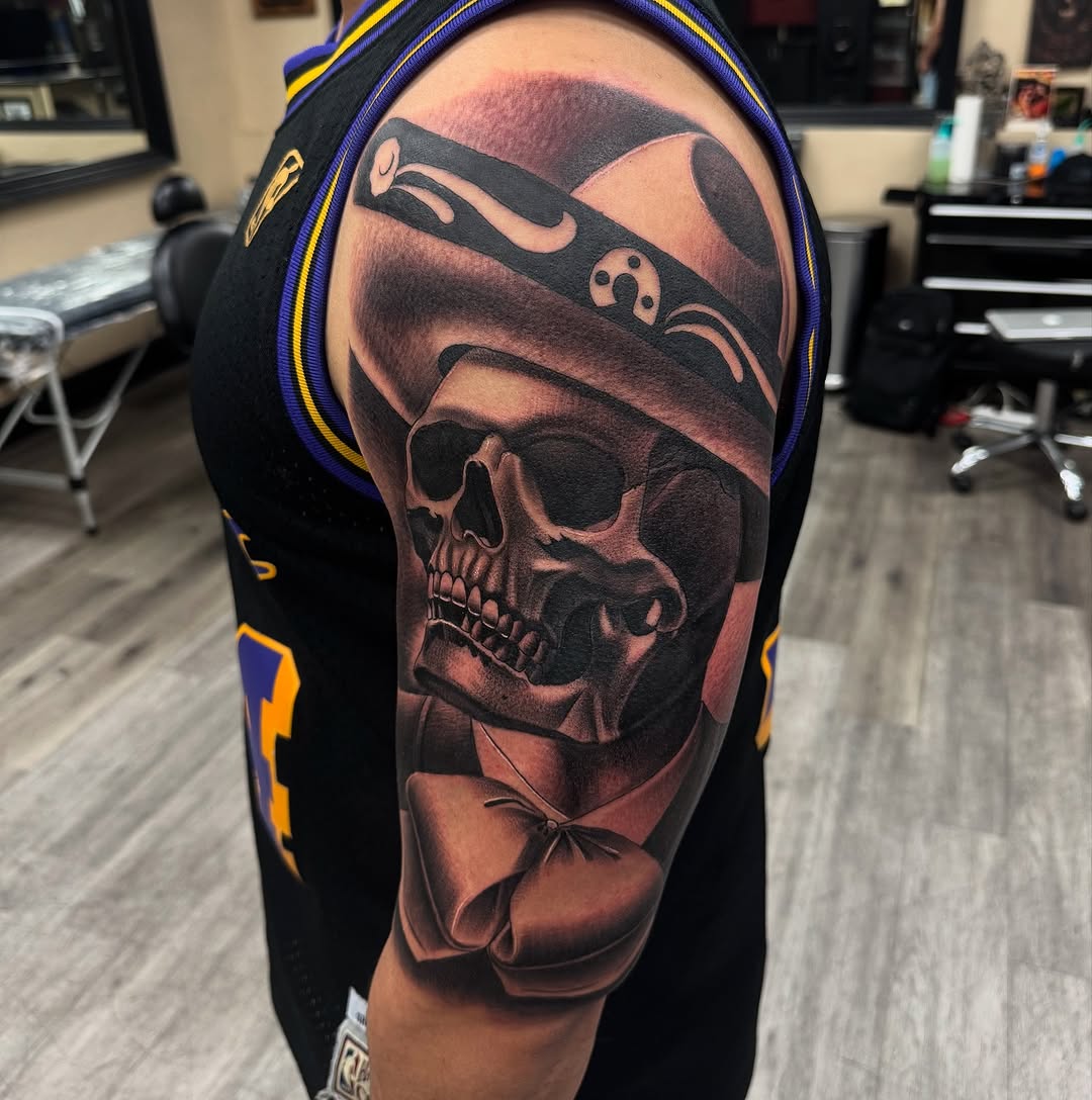 Tattoo by @dome_tats — realism, black_and_grey