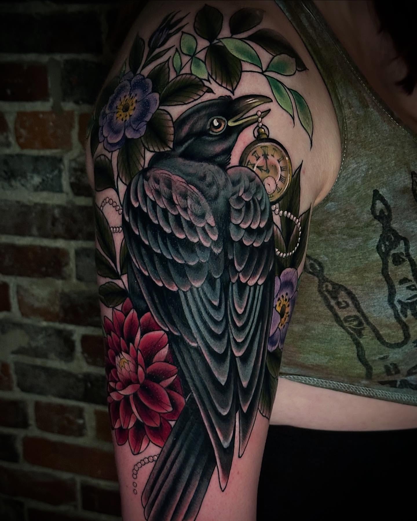 Tattoo by @alyssadaytattoos — american_traditional, realism