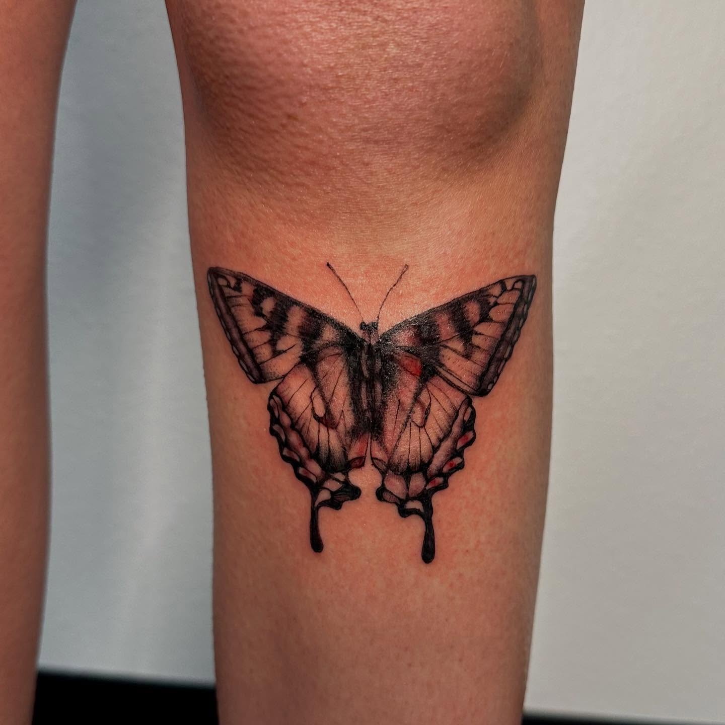 Butterfly dotwork tattoo on the forearm by πΎππ π π·ππ πππππ πΏπππππ π¬πππππ
