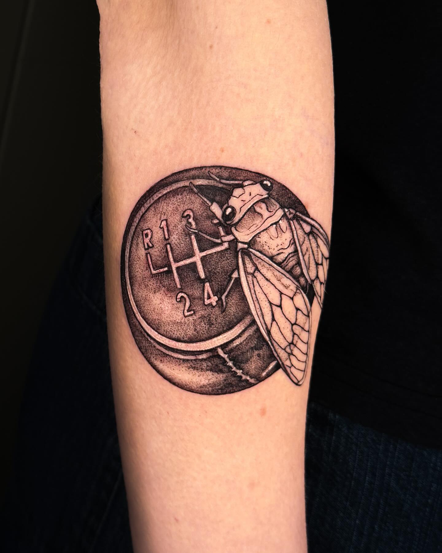 Tattoo by @fortytwojudges — dotwork, realism