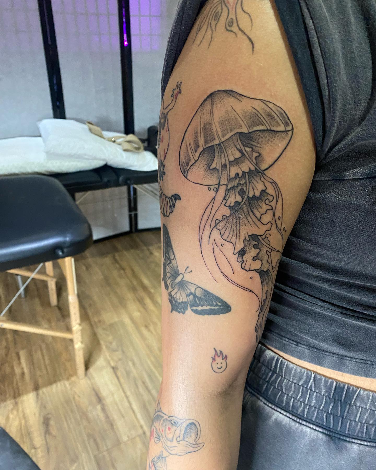 Tattoo by @tatsbyalexandra — black_and_grey, dotwork