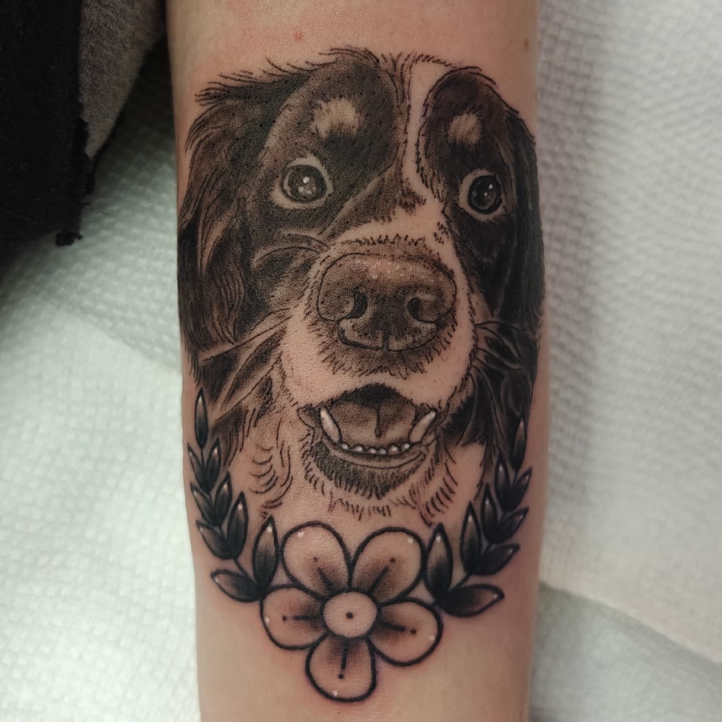 Tattoo by @artoftheblackwolf — realism, black_and_grey