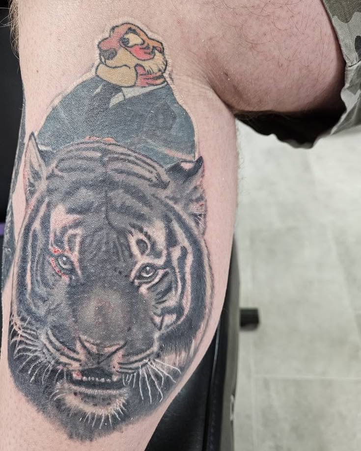 Tattoo by @angrygnometattoo — realism, dark_realism