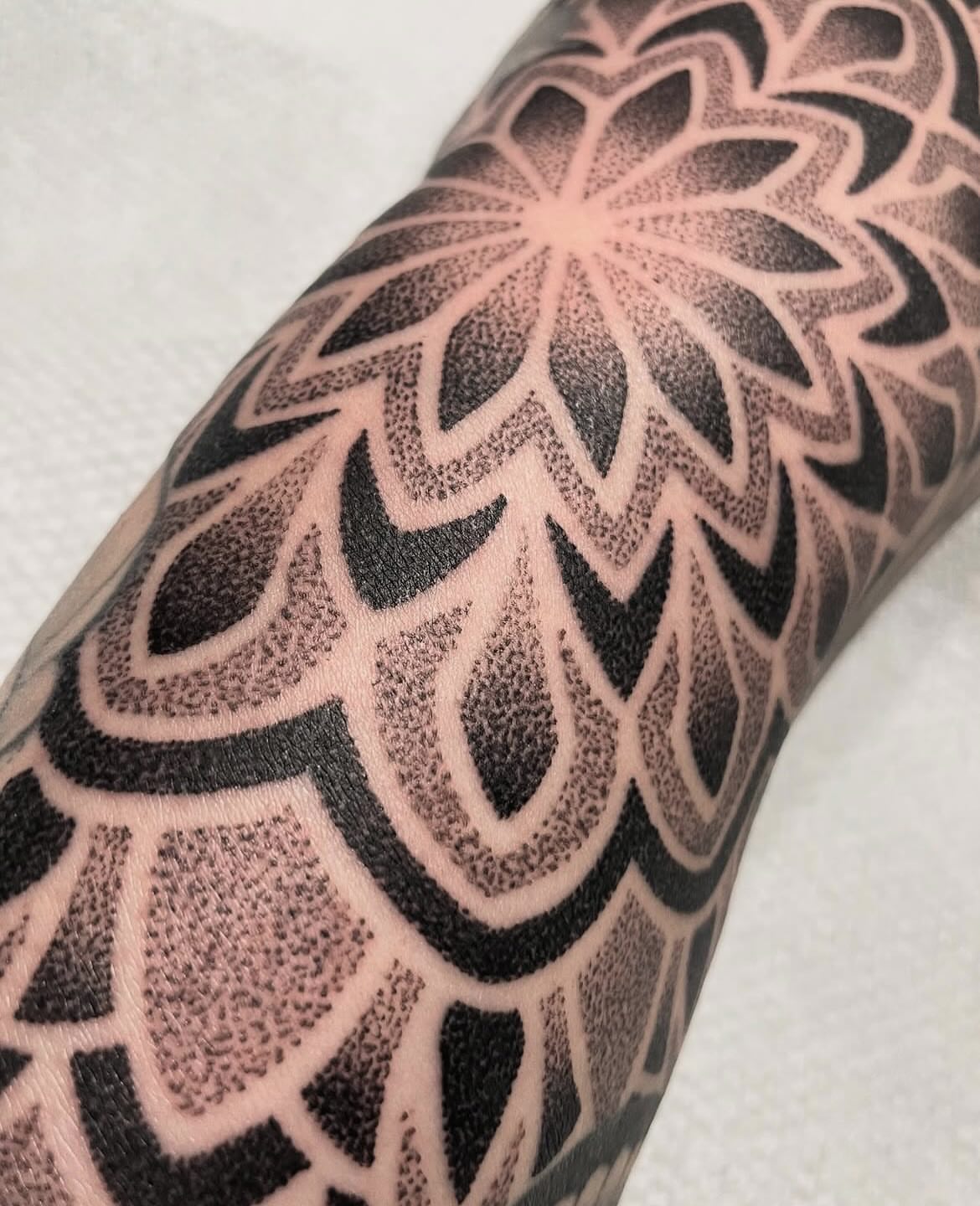 Tattoo by @amyjeantattoos — dotwork