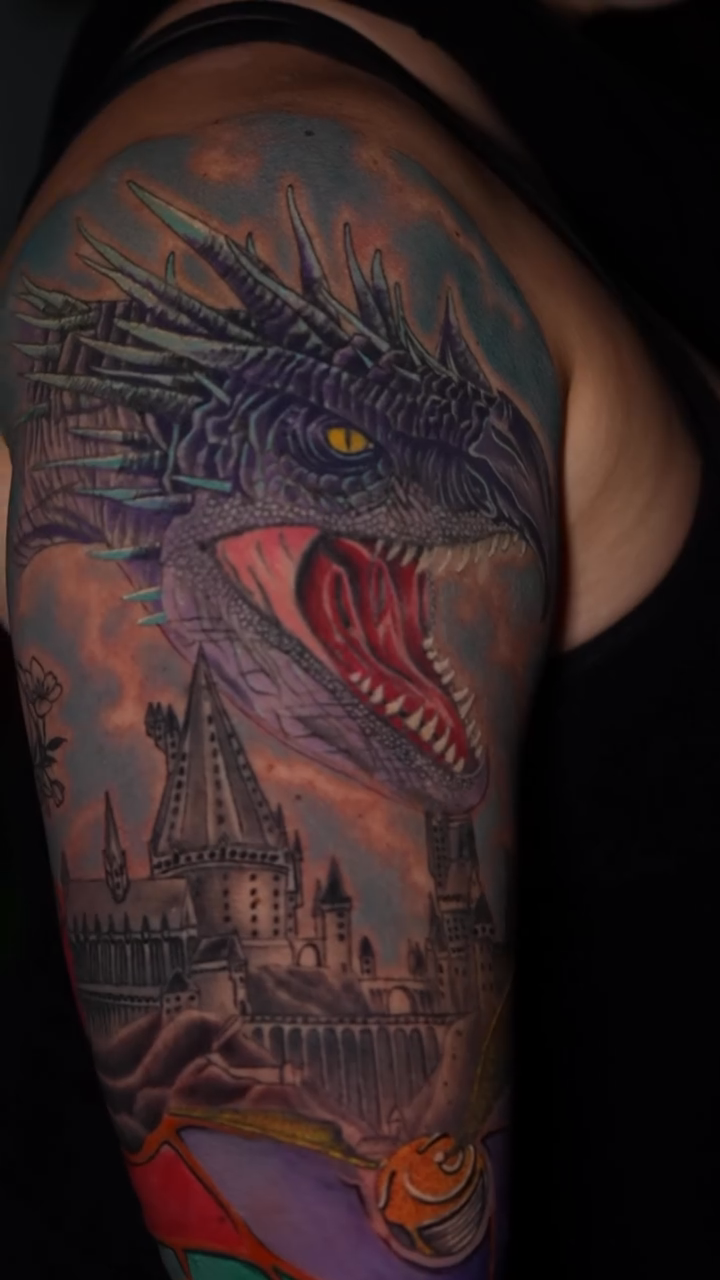 Tattoo by @locodharma — realism, trash_polka