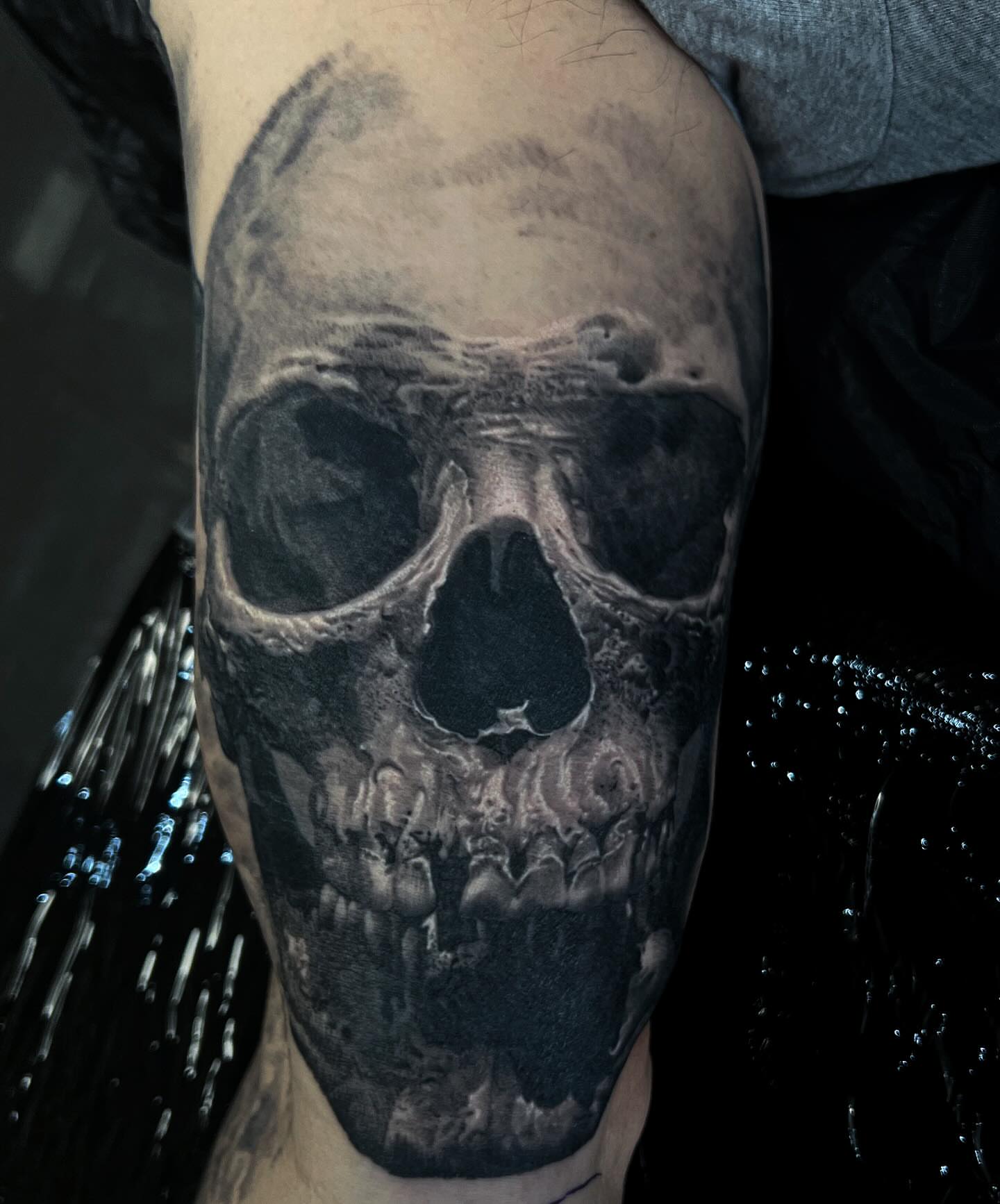 Tattoo by @rikkileetattoo — realism, dark_realism