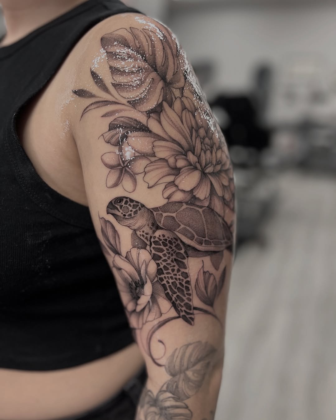 Tattoo by @chelseaspeirs_tattoo — realism, black_and_grey