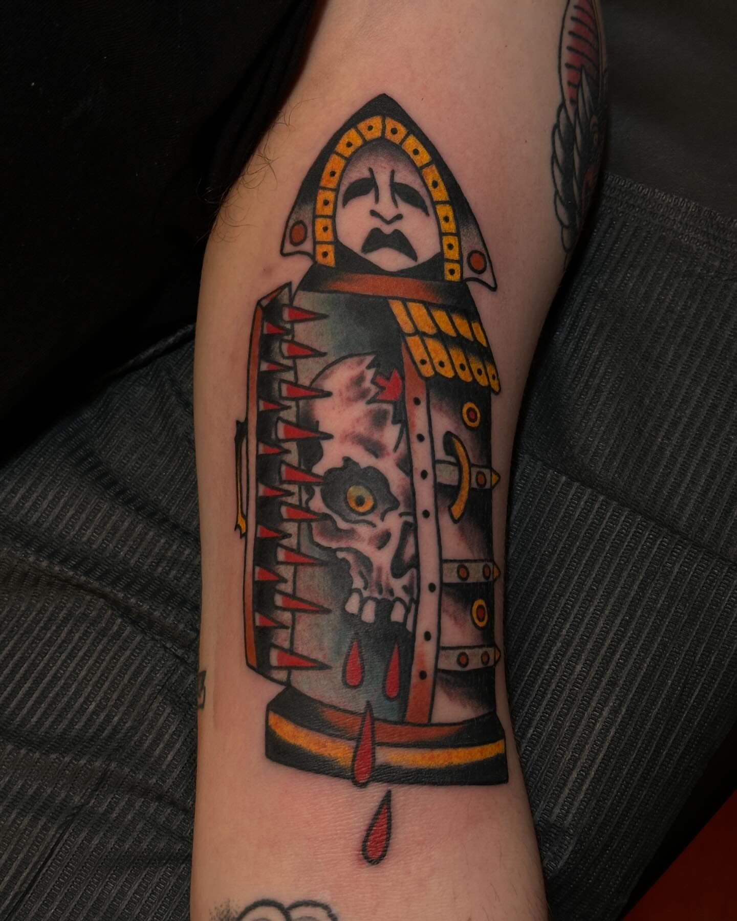 Tattoo by @bismarkpinera1 — american_traditional, dark_realism