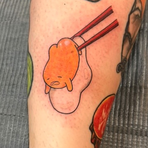 Fries illustrative tattoo on the forearm by Lauren Caldwell 🔮🌙
